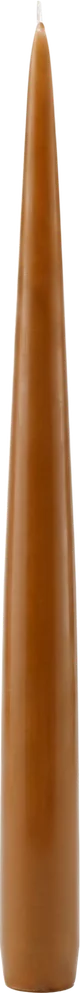 Warm clay taper candle