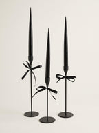 Jet Black | Set of 6 taper candles | PLAMYA of night