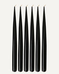 Jet Black | Set of 6 taper candles | PLAMYA of night