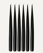 Jet Black | Set of 6 taper candles | PLAMYA of night