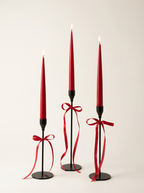 Vivid Red | Set of 6 taper candles | PLAMYA of love